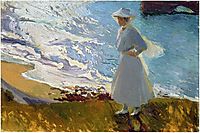 Maria at the Beach, Biarritz, 1906, sorolla