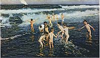 Sad Inheritance Study (Beach Rascals), 1908, sorolla