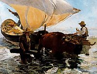 Study for -The Comeback of the fisheries-, 1894, sorolla