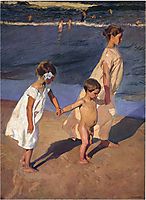 To the Water, Valencia, 1908, sorolla