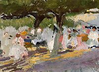 Under the tamarinds (San Sebastian), sorolla