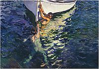 The white boat, Javea, 1905, sorolla