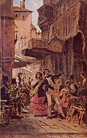 Italian street singer, c.1855, spitzweg