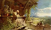 Suspicious smoke, c.1860, spitzweg
