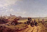 Walk With the Institute , c.1861, spitzweg