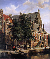 The Oude Waag at the Westerkerk, springer