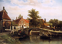 View on Enkhuizen, springer