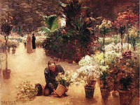 Flower Mart, 1890, steele