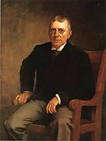Portrait of James Whitcomb Riley, 1891, steele