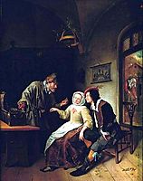 Choice between Richness and Youth, 1663, steen