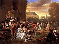 Garden Party, 1677, steen