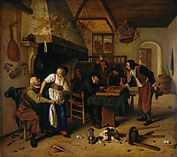 In the Tavern, 1660, steen