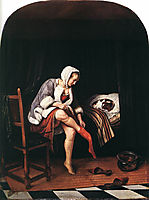 Morning Toilet, 1665, steen