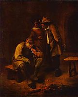 Smoker, c.1650, steen