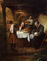 Supper at Emmaus, 1668, steen