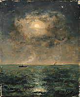 Moonlit seascape, 1892, stevens