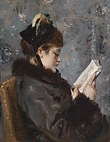 Portrait of a young lady, 1906, stevens