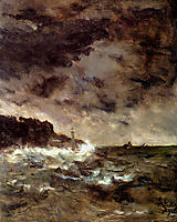 A Stormy Night, 1892, stevens