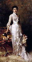 Young Beauty In A White Dress, stewart