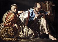 The Evangelists St. Mark and St. Luke, c.1635, stomer