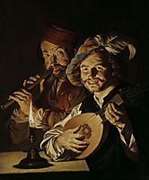 The Lutenist and Flautist, c.1640, stomer