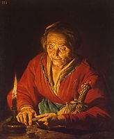 Old Woman with a Candle, stomer