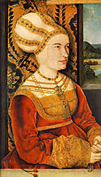 Portrait of Sibylla (or Sybilla) von Freyberg (born Gossenbrot), 1515, strigel