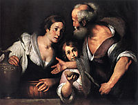 Prophet Elijah and the Widow of Sarepta, 1630, strozzi