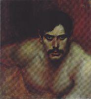 Male Portrait Study (A Bad Conscience), c.1896, stuck