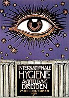 Poster for the International Hygiene Exhibition 1911 in Dresden, 1911, stuck