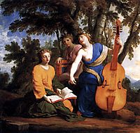 Melpomene, Erato and Polyhymnia, 1655, sueur
