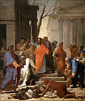 The Preaching of St. Paul at Ephesus, 1649, sueur