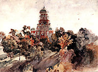 Church in the village Dyakovo, c.1913, surikov
