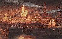 Illumination of Moscow, 1882, surikov