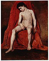 Male nude, 1874, surikov