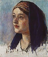 Maria-s head, c.1914, surikov