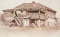 Okhotnikov-s house in Krasnoyarsk, 1890, surikov