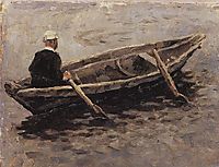On boat (Study to , surikov