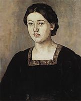 Portrait of A. A. Dobrinskaya, 1911, surikov