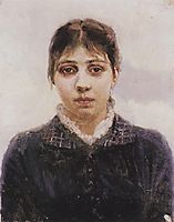 Portrait of E. A. Surikova, c.1887, surikov