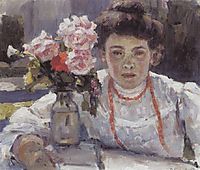 Portrait of E. V. Surikova, 1908, surikov