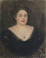 Portrait of M. Velichkina, nee Baroness von Klodt Yurgensburg, 1914, surikov