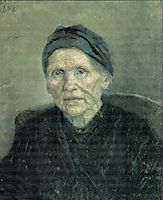 Portrait of mother, 1894, surikov