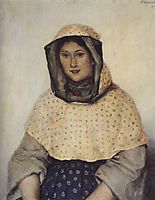 Portrait of T. K. Domozhilova, 1891, surikov