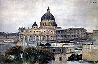 Saint Peter-s Cathedral in Rome, 1884, surikov