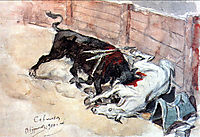 Seville. The bullfight., 1910, surikov