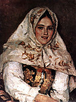 Siberian Beauty. Portrait of E. A. Rachkovsky., 1891, surikov