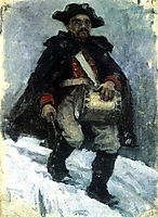 Soldier with drum, 1898, surikov