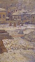 Square in front of the Museum of Fine Arts in Moscow, c.1913, surikov