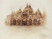 Venice. Saint Mark-s Basilica., 1900, surikov